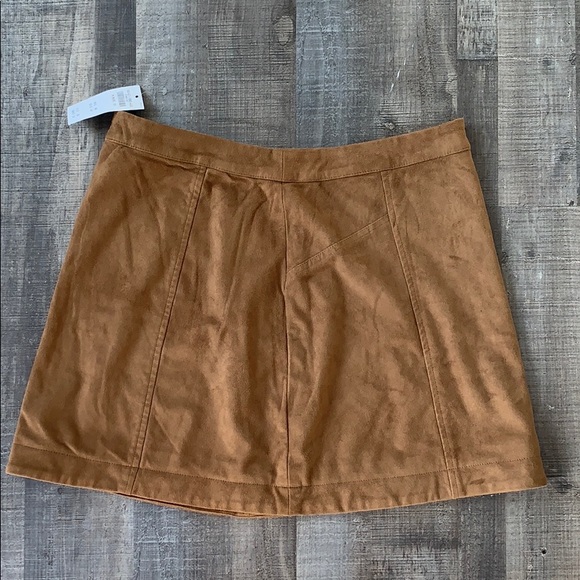 Abercrombie & Fitch Dresses & Skirts - NWT Abercrombie and Fitch suede Brown skirt